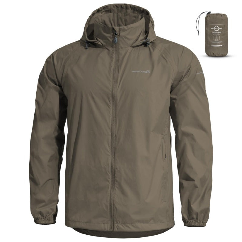 Cloudburst Packbare Herren-Regenjacke